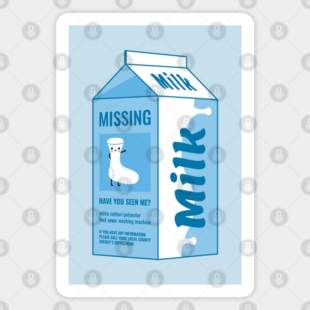 Missing Sock Magnet by ShirtBricks